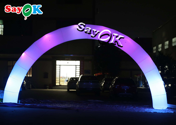 Inflatable Entrance Arch Nylon Cloth Advertising LED Inflatable Arch Untuk Dekorasi Acara Pesta