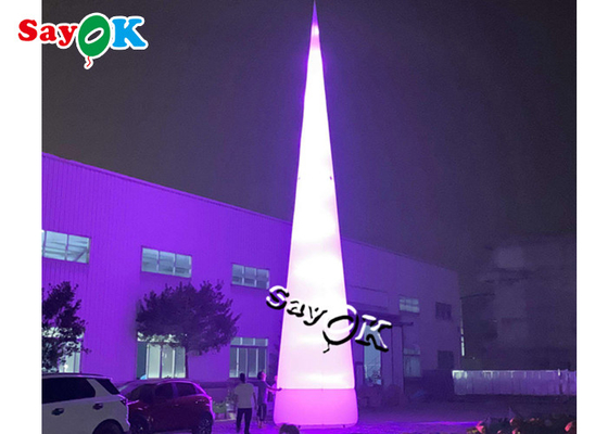 Raksasa Inflatable LED Cone Dekorasi Pencahayaan Luar Ruangan yang dikendalikan dari jarak jauh