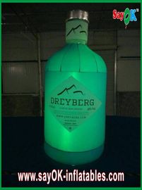 Biru Inflatable Botol Anggur Pencahayaan Inflatable Dekorasi Untuk Iklan