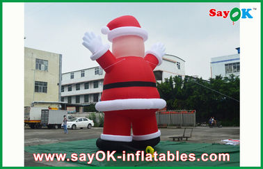 Luar ruangan raksasa Inflatable Liburan Dekorasi Inflatables Santa Claus Untuk Chrismas