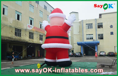 Luar ruangan raksasa Inflatable Liburan Dekorasi Inflatables Santa Claus Untuk Chrismas