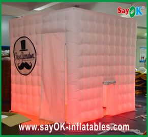 Lucu Photo Booth Alat Peraga Pameran Inflatable Photo Booth Enclousre Portable Led Cube Lampu Led