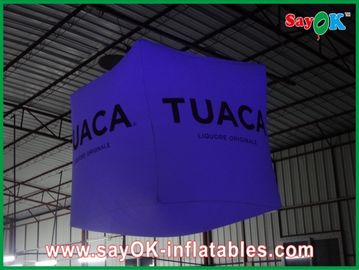 Kustom PVC Inflatable Pencahayaan Dekorasi Lampu Led Cube Untuk Iklan