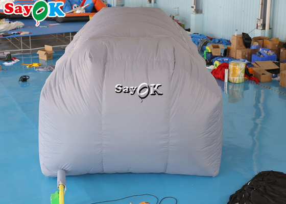 Tenda Kerja Tiup Abu-abu Kedap Udara Tenda Tiup Mobil Semprotan Tahan Air Anti UV