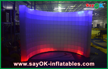 Inflatable Photo Booth Menyewa Acara / Promosi Curved Wall Mobile Photo Booth L3 X W1.5 X H2m