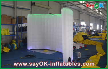 Inflatable Led Photo Booth Exhibition Booth Foto Instan Dengan Penggunaan Partisi Kipas Internal