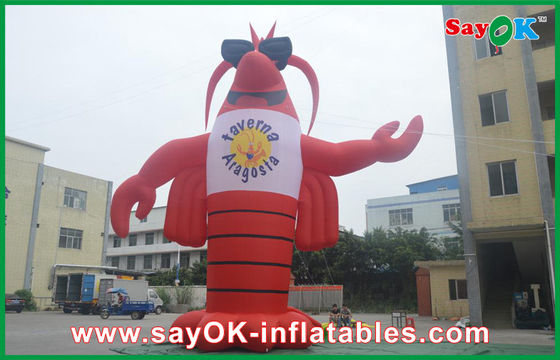 Karakter Kartun Inflated Festival Merah Karakter Kartun Inflatable 420D Kain Oxford