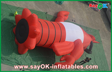 Festival Red Inflatable Kartun Karakter 420D Oxford Cloth