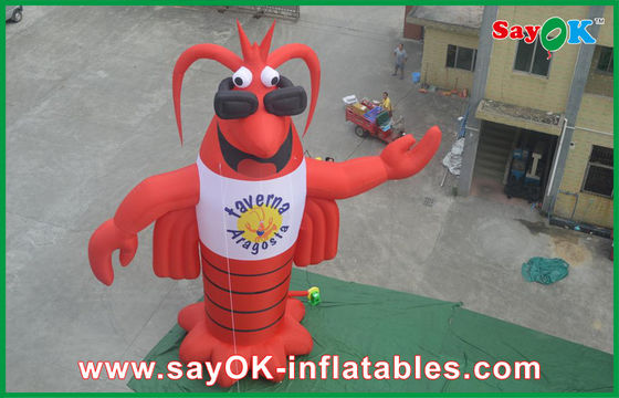 Karakter Kartun Inflated Festival Merah Karakter Kartun Inflatable 420D Kain Oxford