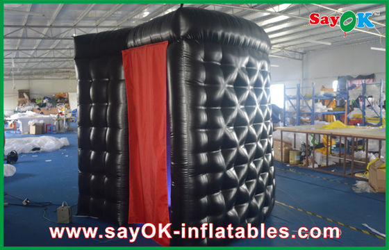 Inflatable Photo Studio Black PVC Coating Inflatable Photo Booth Stage Decoration Disesuaikan