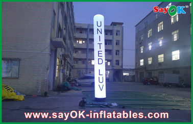Putih portabel Inflatable Pencahayaan Dekorasi Untuk Rental Bisnis