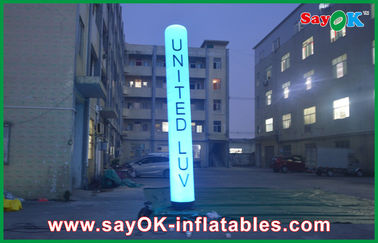 Putih portabel Inflatable Pencahayaan Dekorasi Untuk Rental Bisnis