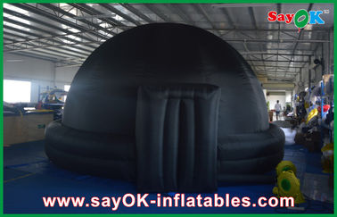 Hitam Igloo Raksasa Inflatable Planetarium Dome Arsitektur Untuk Mengajar Sekolah