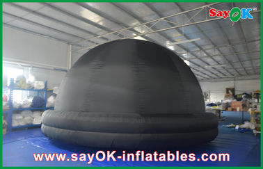 5m DIA Hitam Inflatable planetarium Dome Proyeksi Tenda Untuk Mengajar Sekolah