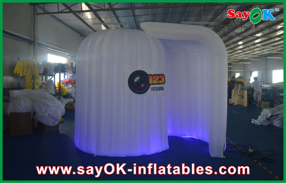 Stan Iklan Menampilkan Pencahayaan Tiup Merah Muda / Penyiangan Stan Tiup Dengan LOGO