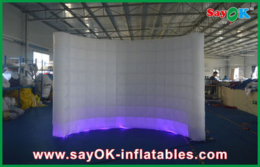 Inflatable Led Photo Booth 12 Warna Inflatable Building 210D Polyester Cloth Commerce Use