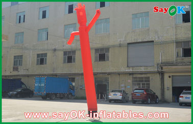 Inflatable Waving Man Orange 5m Inflatable Dancing Man / Dancing Balloon Man Disesuaikan