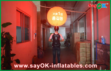Oranye Kaki besar Backpack Bola Inflatable Pernak Dengan Janpanese Logo