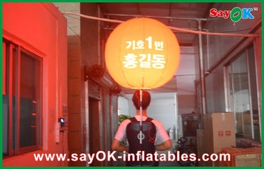 Oranye Kaki besar Backpack Bola Inflatable Pernak Dengan Janpanese Logo