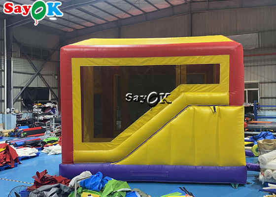 Pretty Princess Print Girl Inflatable Bounce House Slide Dengan Ball Pit Pool