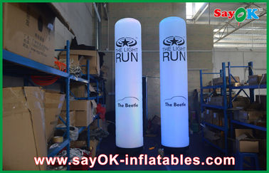 Partai Lurus Pencahayaan Inflatable Dekorasi Inflatable Tabung Untuk Outdoor