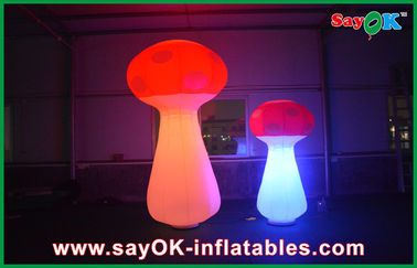 Berdiri Inflatable Pencahayaan Dekorasi Raksasa Inflatable Jamur Untuk Indoor