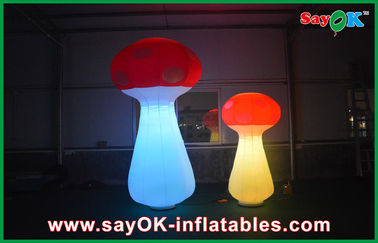 Berdiri Inflatable Pencahayaan Dekorasi Raksasa Inflatable Jamur Untuk Indoor