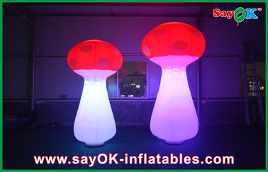 Indoor Inflatable Lighting Decoration, Red Led Inflatable Mushroom