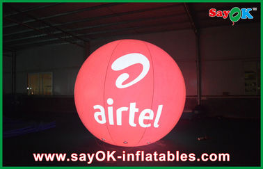 Luar ruangan Red Bawah Led Inflatable Helium Ballon 0.18mm PVC