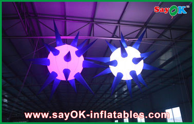 Indoor Giant Ceiling Inflatable Pencahayaan Dekorasi Led Ball