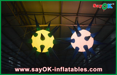 Indoor Giant Ceiling Inflatable Pencahayaan Dekorasi Led Ball