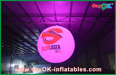 Acara Inflatable Pencahayaan Dekorasi berwarna Led Lampu Ballon Dengan Printing Logo