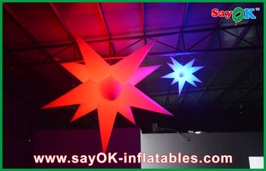 Disesuaikan Populer Inflatable Pencahayaan Dekorasi Inflatable Bintang Menyala Untuk Club Bar