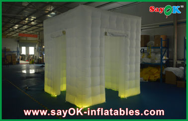 Wedding Photo Booth Menyewa Kustom White Inflatable Photo Booth Shell Enclosure Inflatable Cube Tent Portable