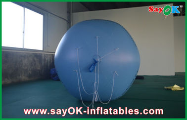 0.18mm 1.5m biru PVC Outerdoor Inflatable Advertising Balloon Dengan Logo Cetak Untuk Kegiatan