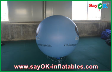 0.18mm 1.5m biru PVC Outerdoor Inflatable Advertising Balloon Dengan Logo Cetak Untuk Kegiatan