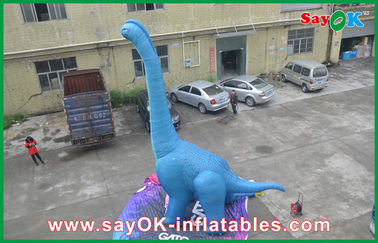 Dinosaur Natal Inflatable Fire Proof Dinosaur Dolanan Naga Inflatable Kain Oxford Dengan CE / UL Blower