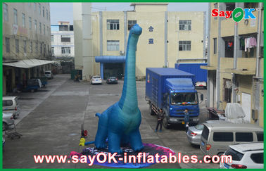 Dinosaur Natal Inflatable Fire Proof Dinosaur Dolanan Naga Inflatable Kain Oxford Dengan CE / UL Blower