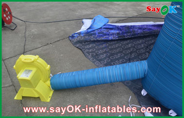 Dinosaurus Natal Inflatable 10m Biru Besar Dinosaurus Inflatable PVC Waterproof Ledakan Karakter Kartun Naga