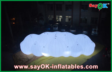 12m Panjang Raksasa Inflatable Balon LED Helium Cloud Dengan Dengan 0.2mm PVC Untuk Acara