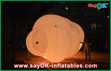 12m Panjang Raksasa Inflatable Balon LED Helium Cloud Dengan Dengan 0.2mm PVC Untuk Acara
