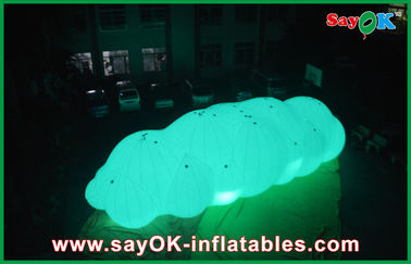 Big LED Dekorasi Inflatable Helium Cloud Balon 0.18mm PVC Bahan Untuk Iklan