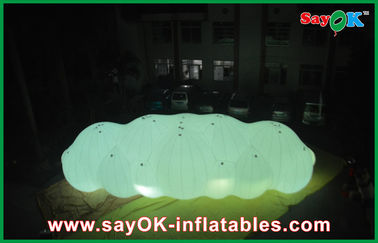 Big LED Dekorasi Inflatable Helium Cloud Balon 0.18mm PVC Bahan Untuk Iklan