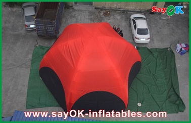 Go Outdoors Air Tent 3 M Merah Hexagon Tenda Tiup Luar Ruangan Besar PVC Untuk Panggilan