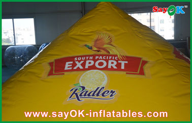 3m Dekorasi Kustom Inflatable Produk Kuning Inflatable Pyramid Unggul