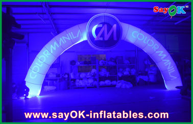 Halloween Archway Inflatable 5 * 3m Lengkungan Tiup Besar Memimpin Acara Praktis Berwarna-warni Ringan Untuk Gerbang Balap