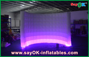 Portable Photo Booth Indah 3m Inflatable Photo Booth Bule Oxford Cloth Air Wall