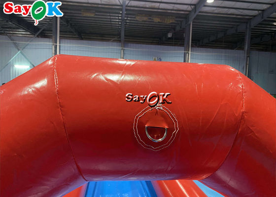 Air di luar ruangan Slide Inflatable PVC Tarpaulin Slide Air Inflatable Tile di tanah datar 60x2m