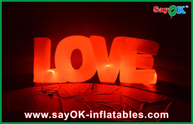 Valentine Inflatable Led Cahaya Cinta Indoor Pernikahan Inflatable Dekorasi
