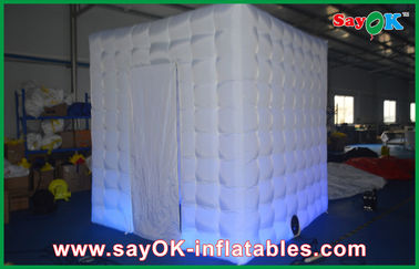 Inflatable Photo Studio White Indoor Inflatable Cube Tent, Props Photo Booth Acara Keluarga Praktis